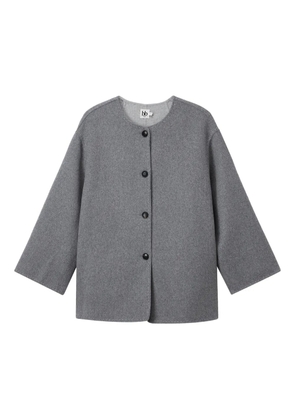b+ab button scarf jacket - Grey