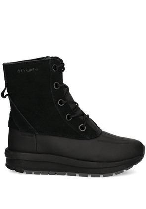 Columbia logo-detail combat boots - Black