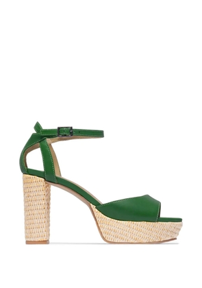 Bernardo Valeria platform block-heel sandals - Green