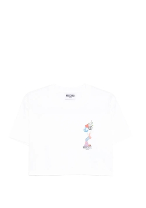 MOSCHINO JEANS printed T-shirt - White