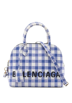 Balenciaga Pre-Owned 2010s Ville checked tote bag - Blue