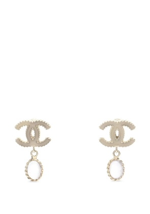 CHANEL Pre-Owned 1986-1988 Coco Mark earrings - Gold