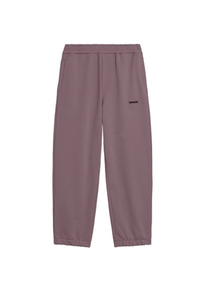 BARROW logo drawstring track pants - Purple