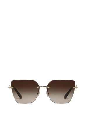 Dolce & Gabbana Eyewear logo sunglasses - Gold