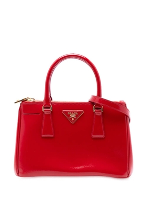 Prada Pre-Owned 2010-2025 Mini Saffiano Vernice Galleria Double Zip satchel - Red