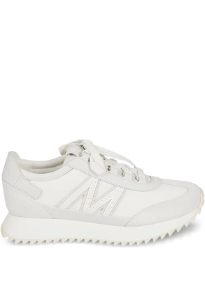 Moncler pacey nylon leather sneakers - White
