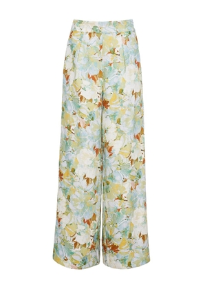 Cara Cara Josephine floral-print trousers - Blue