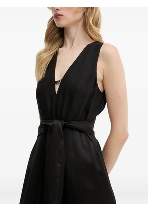 TWINSET V-neck belted jumpsuit - Black