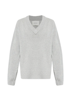 Lisa Yang Dan v-neck knitted sweater - Grey