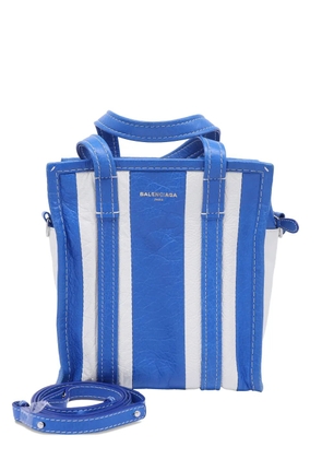 Balenciaga Pre-Owned XS Bazar stripe tote bag - Blue