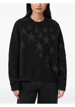 AllSaints Cosmo star-detail sweater - Black