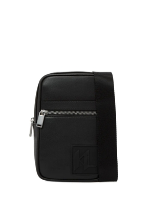 Karl Lagerfeld logo-patch shoulder bag - Black