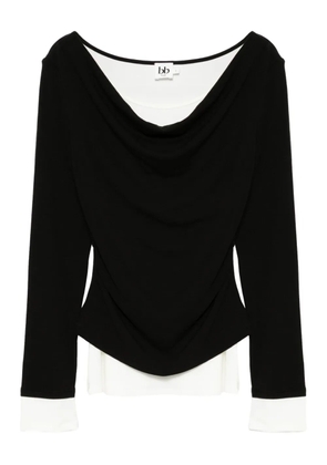 b+ab layered T-shirt - Black
