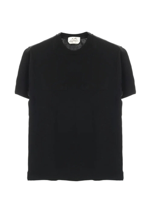 Hermès Pre-Owned 2010s embroidery pocket T-shirt - Black