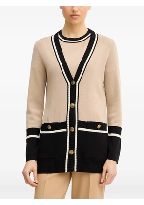 LUISA SPAGNOLI Marinetta long cardigan - Neutrals