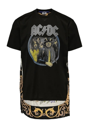 Junya Watanabe graphic panelled T-shirt - Black