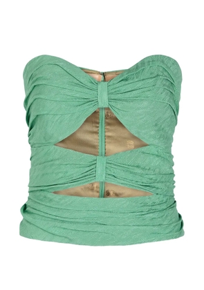 Blazé Milano Neptune Côte D'azur cutout bow top - Green