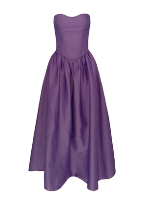 AZEEZA Naina corset-lace-up midi dress - Purple