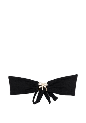 FARM Rio graphic-embroidered bikini top - Black