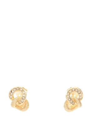 Christian Dior Pre-Owned 2010s rhinestone earrings - Gold