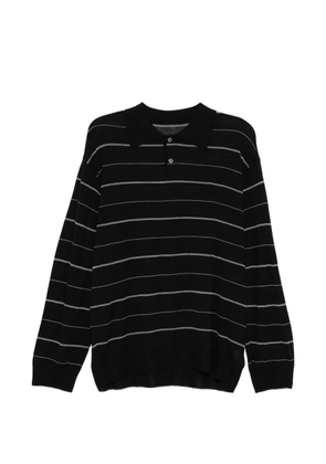 CROQUIS striped polo shirt - Black