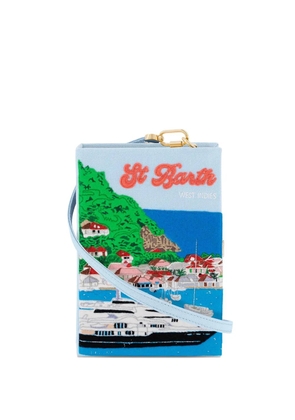 Olympia Le-Tan applique shoulder bag - Blue