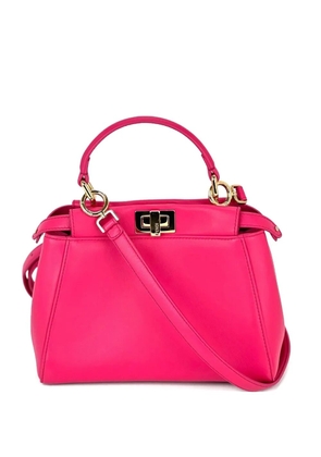 Fendi Pre-Owned mini Peekaboo leather tote bag - Pink