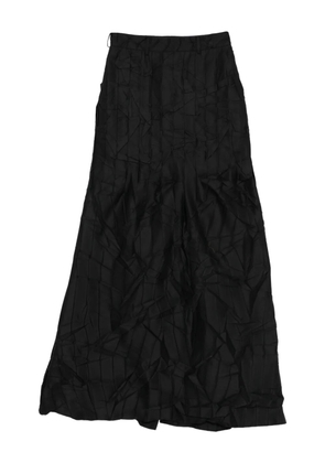 MEDEEA wrinkled maxi skirt - Black