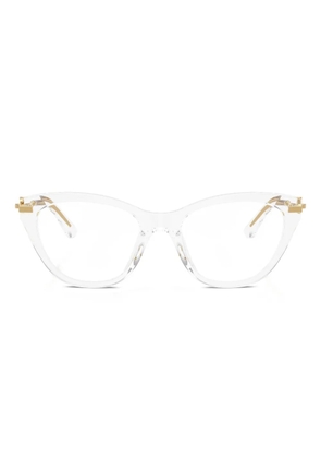 Dolce & Gabbana Eyewear cat-eye frame glasses - White