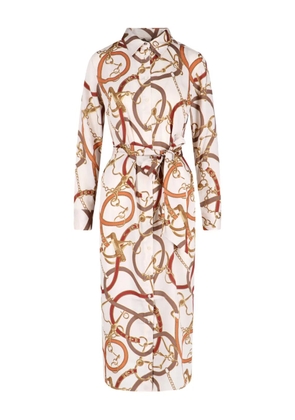 Lauren Ralph Lauren belted-waist midi shirt dress - Neutrals