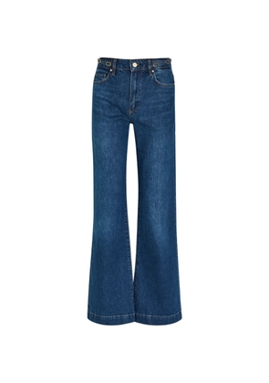 PAIGE belt-loop ring-detail jeans - Blue