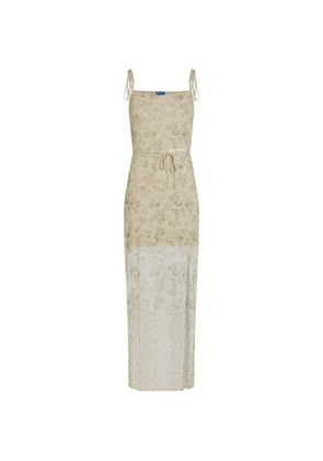 Karl Lagerfeld Jeans floral maxi dress - Neutrals