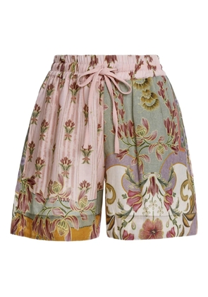 Agua Bendita floral-print shorts - Pink