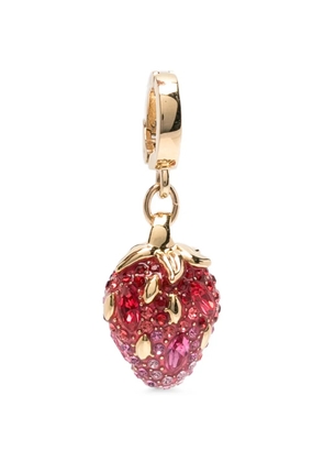 Swarovski strawberry-charm pendant - Gold