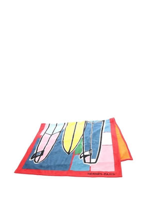 Hermès Pre-Owned 2020s 3 Surfs printed beach towel - Red