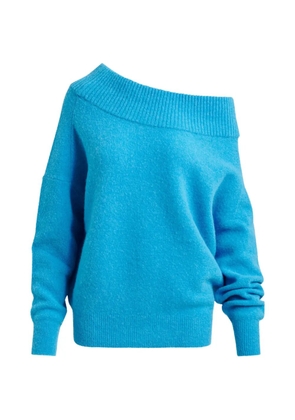 Essentiel Antwerp off-shoulder ribbed sweater - Blue