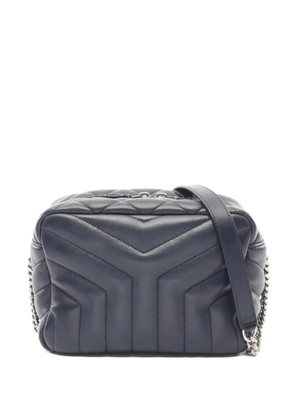 Saint Laurent Pre-Owned 2000s Quilted Chain Shoulder Bag - Blue