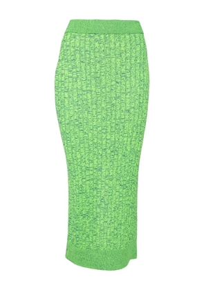 Maison Martin Margiela Pre-Owned ribbed-knit skirt - Green