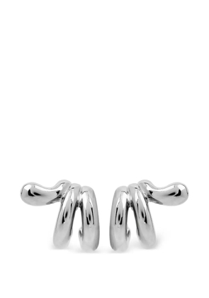 Hugo Kreit trio brass earrings - Silver