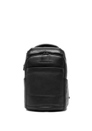 PIQUADRO leather backpack - Black