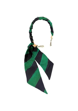 Fendi Pre-Owned silk stripe bag strap - Green