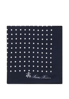 Brooks Brothers polka dot silk pocket square - Blue