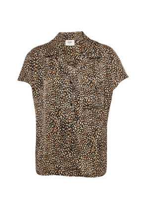 Celine Pre-Owned leopard-print shirt - Black
