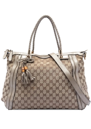 Gucci Pre-Owned 2016-2026 GG Canvas Bella Convertible Tote satchel - Brown