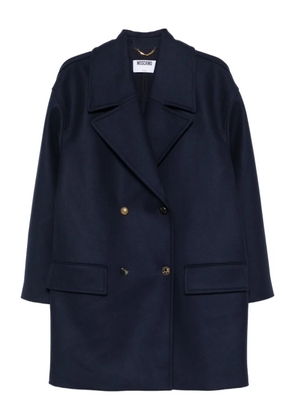 Moschino double-breasted coat - Blue
