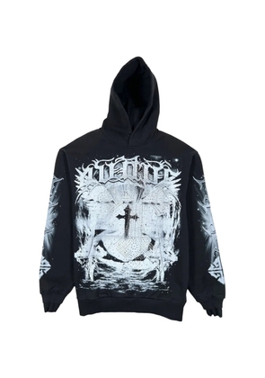 GUAPI Black Heavens Vault V3 crystal-embellished graphic hoodie