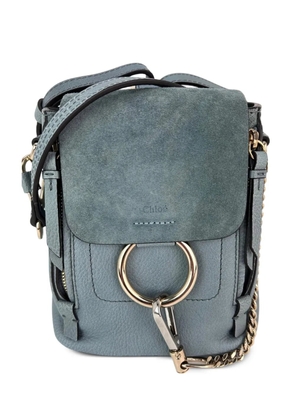 Chloé Vintage mini Faye suede leather backpack - Blue