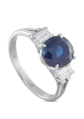 LB Exclusive diamond sapphire ring - Silver