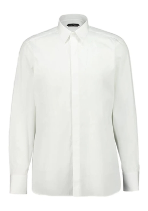 TOM FORD long-sleeved cotton shirt - White