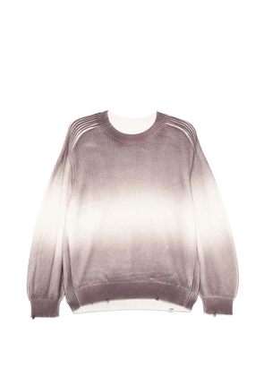 CROQUIS gradient-effect sweater - Purple